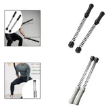 Maxbell 2 Pieces Ropeless Battle Ropes Fitness Equipment for Home Gym Office Workout Black