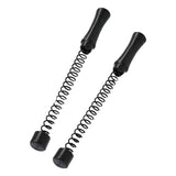 Maxbell 2 Pieces Ropeless Battle Ropes Fitness Equipment for Home Gym Office Workout Black