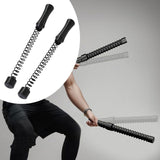 Maxbell 2 Pieces Ropeless Battle Ropes Fitness Equipment for Home Gym Office Workout Black