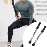 Maxbell 2 Pieces Ropeless Battle Ropes Fitness Equipment for Home Gym Office Workout Black