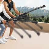 Maxbell 2 Pieces Ropeless Battle Ropes Fitness Equipment for Home Gym Office Workout Black