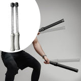 Maxbell 2 Pieces Ropeless Battle Ropes Fitness Equipment for Home Gym Office Workout Gray