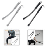 Maxbell 2 Pieces Ropeless Battle Rope Portable for Strength Training Home Gym Sports White