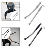 Maxbell 2 Pieces Ropeless Battle Rope Portable for Strength Training Home Gym Sports White