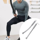 Maxbell 2 Pieces Ropeless Battle Rope Portable for Strength Training Home Gym Sports White