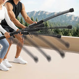 Maxbell 2 Pieces Ropeless Battle Rope Portable for Strength Training Home Gym Sports Black