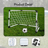 Maxbell Kids Soccer Goal for Backyard Set Play Toy Soccer Goal Set for Adults Garden