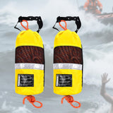 Maxbell Water Rescue Throw Bag Floating Rope for Buoyant Dinghy Paddling Ice Fishing Orange rope