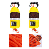 Maxbell Water Rescue Throw Bag Floating Rope for Buoyant Dinghy Paddling Ice Fishing Orange rope