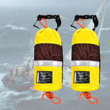 Maxbell Water Rescue Throw Bag Floating Rope for Buoyant Dinghy Paddling Ice Fishing Orange rope