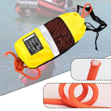 Maxbell Water Rescue Throw Bag Floating Rope for Buoyant Dinghy Paddling Ice Fishing Orange rope