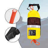 Maxbell Water Rescue Throw Bag Floating Rope for Buoyant Dinghy Paddling Ice Fishing Orange rope