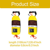 Maxbell Water Rescue Throw Bag Floating Rope for Buoyant Dinghy Paddling Ice Fishing Reflective