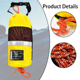 Maxbell Water Rescue Throw Bag Floating Rope for Buoyant Dinghy Paddling Ice Fishing Reflective