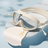 Maxbell Adults Swim Goggles Eyewear Swimming Glasses for Surfing Diving Water Sports White