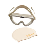 Maxbell Adults Swim Goggles Eyewear Swimming Glasses for Surfing Diving Water Sports White