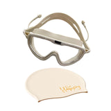 Maxbell Adults Swim Goggles Eyewear Swimming Glasses for Surfing Diving Water Sports White