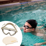 Maxbell Adults Swim Goggles Eyewear Swimming Glasses for Surfing Diving Water Sports White