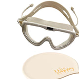 Maxbell Adults Swim Goggles Eyewear Swimming Glasses for Surfing Diving Water Sports White