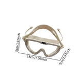Maxbell Adults Swim Goggles Eyewear Swimming Glasses for Surfing Diving Water Sports White