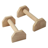 Maxbell 2x Push up Bar Sturdy Strength Training Wood for Men Women Home Gym Fitness