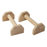 Maxbell 2x Push up Bar Sturdy Strength Training Wood for Men Women Home Gym Fitness