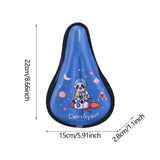 Maxbell Kids Bike Seat Cushion Cover for Boys Girls Thickened Bicycle Seat Protector Blue
