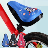 Maxbell Kids Bike Seat Cushion Cover for Boys Girls Thickened Bicycle Seat Protector Blue