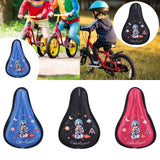 Maxbell Kids Bike Seat Cushion Cover for Boys Girls Thickened Bicycle Seat Protector Blue