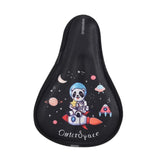Maxbell Kids Bike Seat Cushion Cover for Boys Girls Thickened Bicycle Seat Protector Black