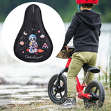 Maxbell Kids Bike Seat Cushion Cover for Boys Girls Thickened Bicycle Seat Protector Black
