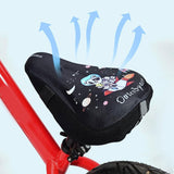 Maxbell Kids Bike Seat Cushion Cover for Boys Girls Thickened Bicycle Seat Protector Black