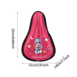 Maxbell Kids Bike Seat Cushion Cover for Boys Girls Thickened Bicycle Seat Protector Red