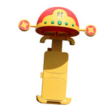 Maxbell Cute God of Wealth Holder Bike Phone Mount for Motorcycle Electric Motorbike Mirror Base