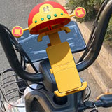 Maxbell Cute God of Wealth Holder Bike Phone Mount for Motorcycle Electric Motorbike Mirror Base