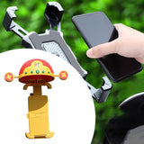 Maxbell Cute God of Wealth Holder Bike Phone Mount for Motorcycle Electric Motorbike Mirror Base