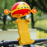 Maxbell Cute God of Wealth Holder Bike Phone Mount for Motorcycle Electric Motorbike Handlebar