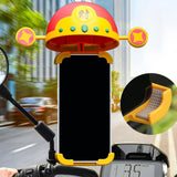 Maxbell Cute God of Wealth Holder Bike Phone Mount for Motorcycle Electric Motorbike Handlebar