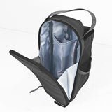 Maxbell Water Bottle Carrier Drawstring Crossbody Purse for Travel Workout Men Women black