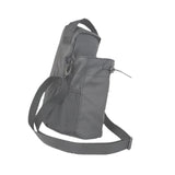 Maxbell Water Bottle Carrier Drawstring Crossbody Purse for Travel Workout Men Women grey
