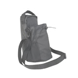 Maxbell Water Bottle Carrier Drawstring Crossbody Purse for Travel Workout Men Women grey