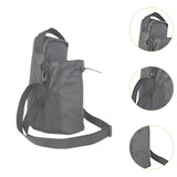 Maxbell Water Bottle Carrier Drawstring Crossbody Purse for Travel Workout Men Women grey