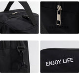 Maxbell Gym Bag Multipurpose Tote Oxford Cloth Crossbody Bags for Workout Sports Gym Black