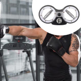 Maxbell Burn Rotator Machine for Forearm Trainer for Gyms Sturdy Accessory Versatile 12 Lbs Silver