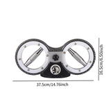Maxbell Burn Rotator Machine for Forearm Trainer for Gyms Sturdy Accessory Versatile 12 Lbs Silver