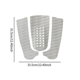 Maxbell 3Pcs Traction Pads DIY for Standup Skimboard White