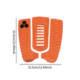 Maxbell 3Pcs Traction Pads DIY for Standup Skimboard Orange