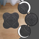 Maxbell Yoga Knee Pad Nonslip for Knees Elbows Wrists Hands for Workout Floor Travel Black