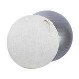 Maxbell Yoga Ball for Exercise with Cover Thickened Rhythmic Gymnastics Office 55 cm Beige