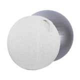Maxbell Yoga Ball for Exercise with Cover Thickened Rhythmic Gymnastics Office 55 cm Beige